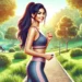 Woman walking on a scenic park trail in workout clothes, symbolizing a walking routine for PCOS weight loss